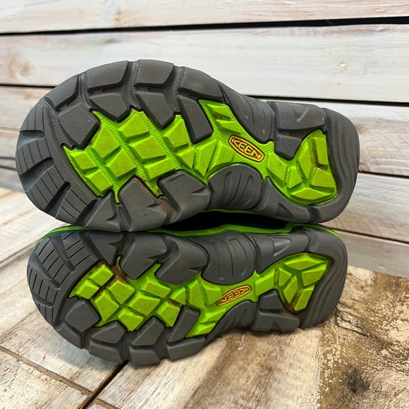 KEEN Winterport II Waterproof Kids Snow Boots Blue Green Insulated US 12 - Picture 5 of 8